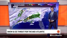 Snow and ice threat poses problems for the mid-Atlantic this Friday