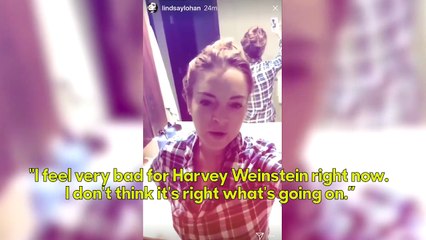 Lindsay Lohan Comes to Harvey Weinstein's Defense, Says "Everyone Needs to Stop" | THR News