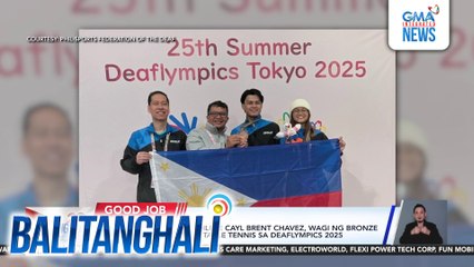 Filipino Table Tennis Athlete Cayl Brent Chavez, wagi ng bronze medal sa Men's Singles Table Tennis sa Deaflympics 2025 | Balitanghali