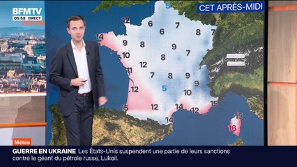 Une nouvelle perturbation arrive par l'Ouest, avec des températures comprises entre 5°C et 16°C... La météo de ce vendredi 5 décembre
