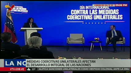 Vpdta. Rodríguez: En Venezuela en una década se han aplicado mil 46 medidas coercitivas unilaterales