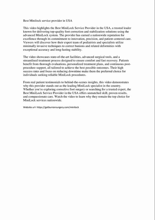 Best Minilock service provider in USA