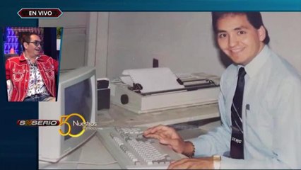 Imágenes inéditas de Chavana como cronista deportivo