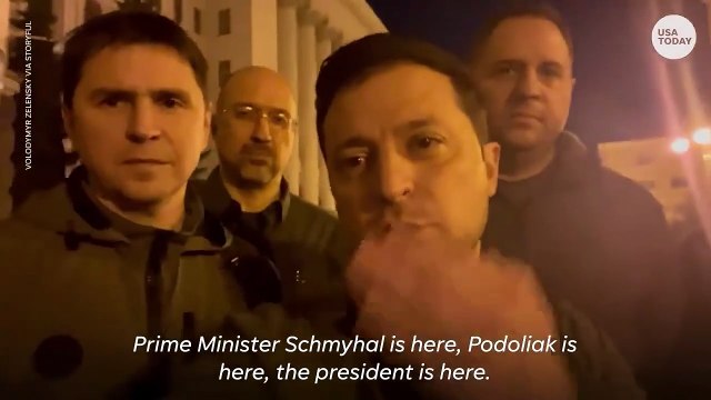 Ukrainian President Volodymyr Zelenskyy shares a message from Kyiv USA TODAY