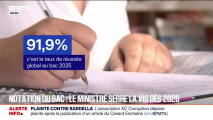 Notation du baccalauréat: le ministre de l'Éducation serre la vis dès 2026