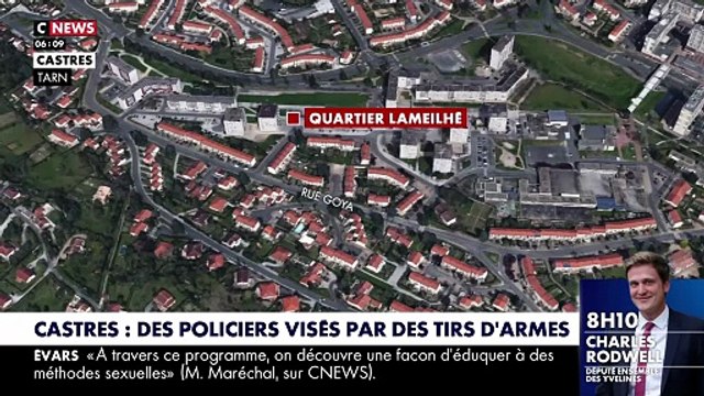 Tarn : Trois policiers blessés à Castres après avoir été visés par des tirs d'armes à feu alors qu'ils recherchaient des individus armés dans le quartier de Lameilhé