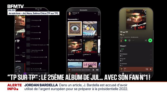 TP sur TP , le 25e album tant attendu de Jul, propose 32 musiques, soit un peu moins de deux heures de sons