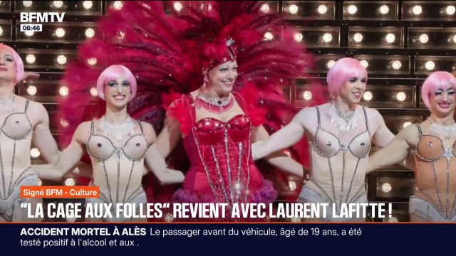 SIGNÉ BFM - On a beaucoup, beaucoup travaillé mais on a bien rigolé : Laurent Lafitte bluffant dans son rôle de Zaza dans l'adaptation de la comédie musicale de La Cage aux folles