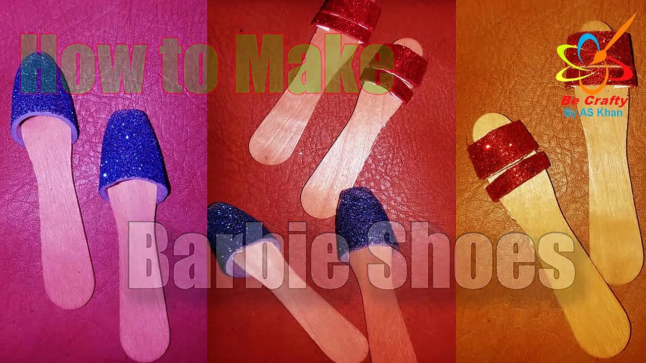 How to Make Barbie Shoes at Home | DIY Barbie Doll Shoes | Easy Craft Idea