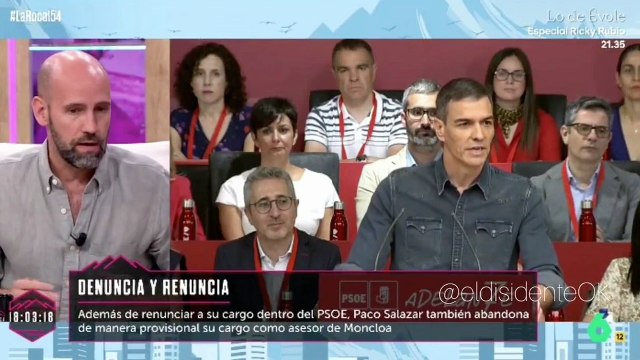 ¡Menudo estómago agradecido! Así defendió Gonzalo Miró (TVE) la 'contundencia' del PSOE en el caso del guarro Salazar