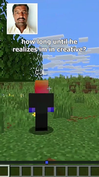 Secretly using creative around my friend  #minecraft