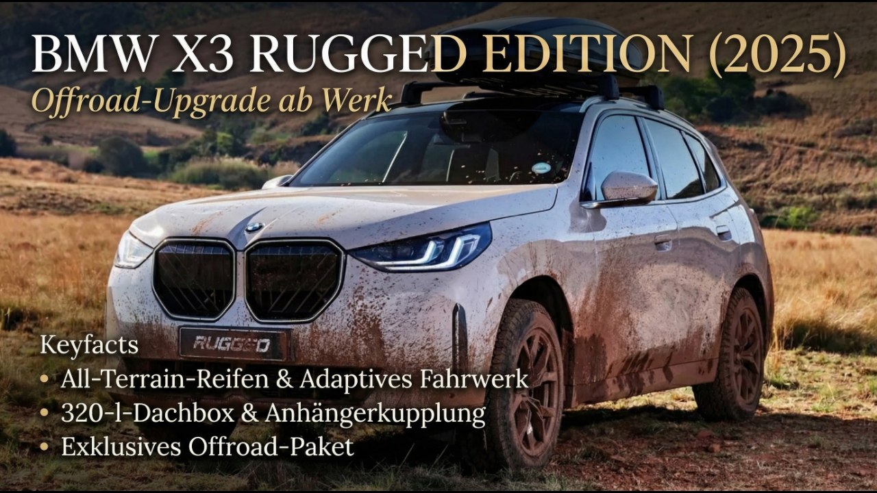 BMW X3 Rugged Edition vorgestellt – Preis, Technik & Ausstattung