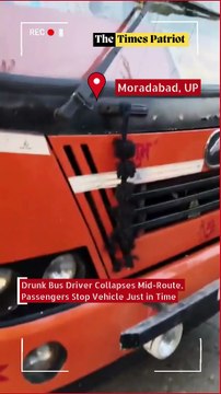 Drunk Bus Driver Collapses Mid-Route, Passengers Stop Vehicle Just in Time