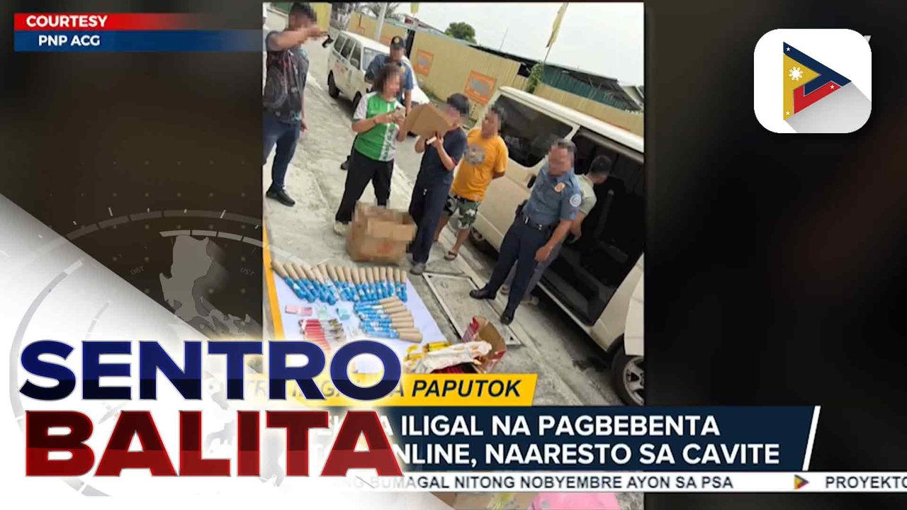 10 indibidwal, arestado dahil sa ilegal na pagbebenta ng paputok online ayon sa PNP-ACG | ulat ni Rocky Lesigues