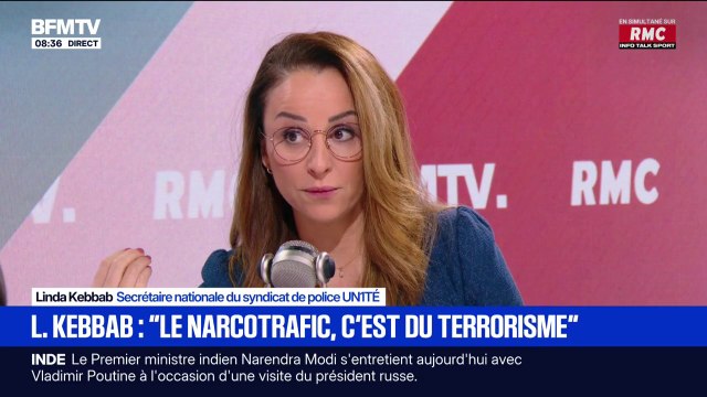 Le narcotrafic, c'est du terrorisme , estime Linda Kebbab, policière et secrétaire nationale du syndicat Un1té Police