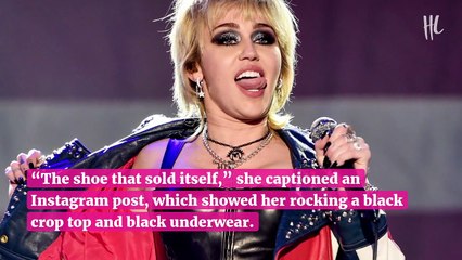 Miley Cyrus Wears Just A Crop Top Lingerie While Getting Ready For Gucci Show