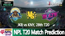 Nepal Premier League 2025 | Karnali Yaks vs  Janakpur Bolts  28th T20 Match Preview |
