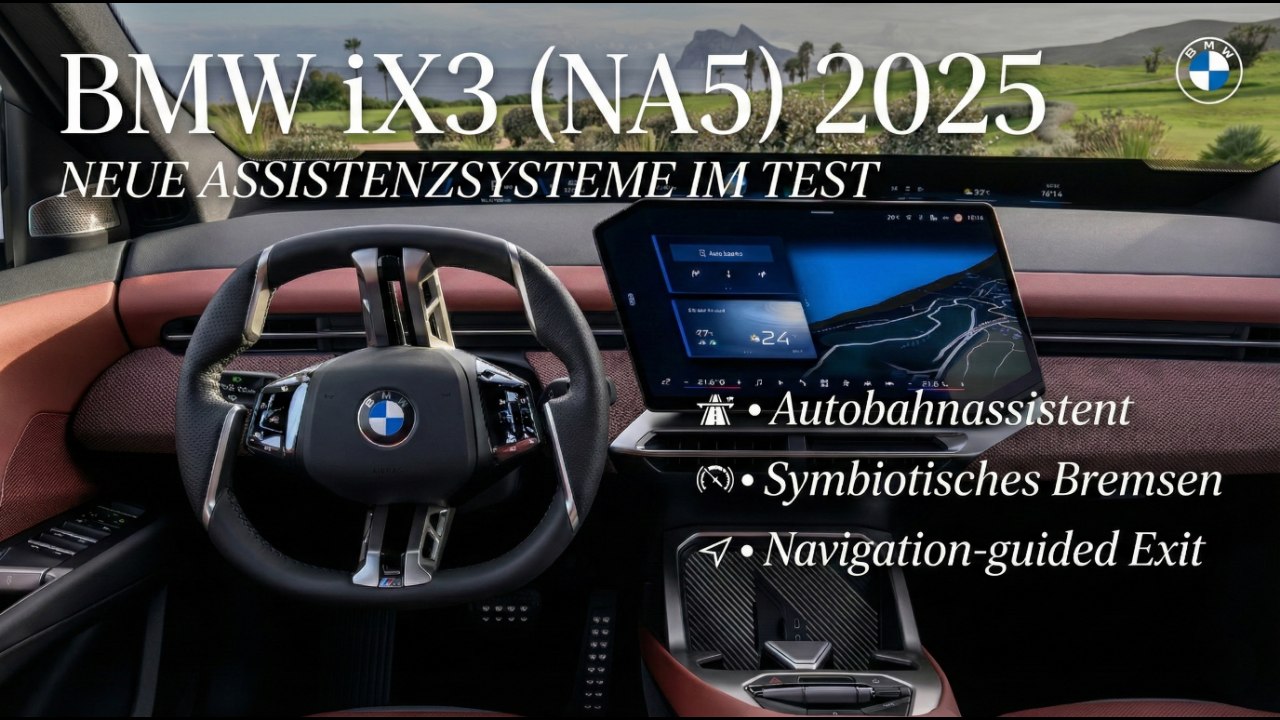BMW iX3 2025: Navigation-guided Exit, Autobahnpilot & mehr erklärt