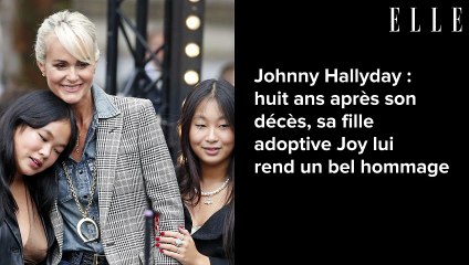 Johnny Hallyday : huit ans après son décès, sa fille adoptive Joy lui rend un bel hommage
