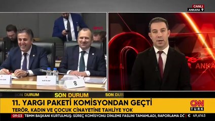 11. Yargı Paketi komisyondan geçti: Terör, kadın ve çocuk cinayetine tahliye yok