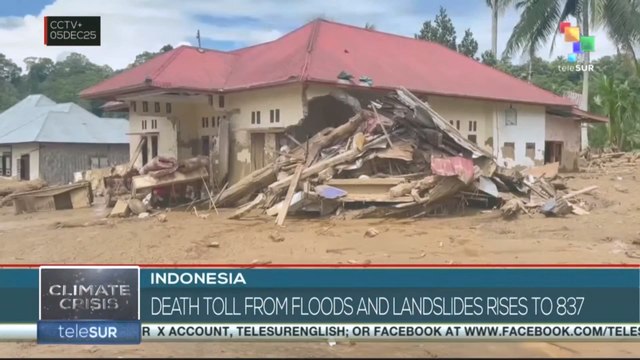 Indonesia: Death toll from floods and landslides rises to 837