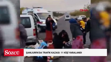 Şanlıurfa'da trafik kazası: 11 kişi yaralandı