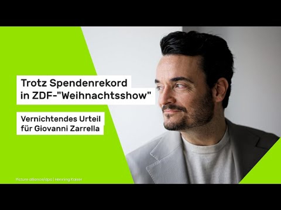 Giovanni Zarrella: Trotz Spendenrekord - vernichtendes Urteil für ZDF-'Weihnachtsshow'
