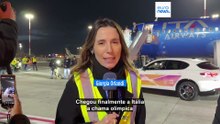 Chama olímpica de Milão e Cortina 2026 chegou a Roma