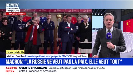 Guerre en Ukraine: Emmanuel Macron veut "accroître la pression sur l'économie russe"