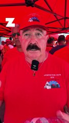 Grève devant les grilles de GTOI au Port