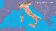 Weekend tra schiarite e ultimi rovesci: la situazione meteo simbolizzata sull’Italia