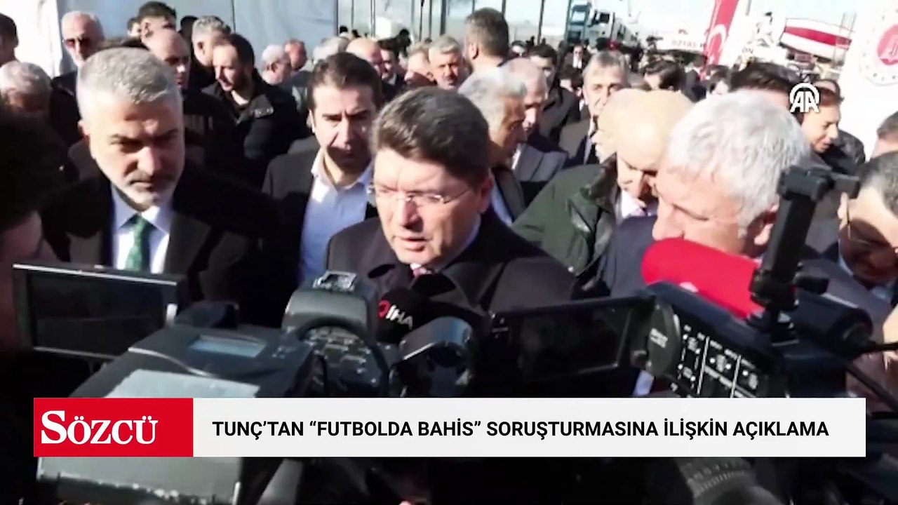 Adalet Bakanı Yılmaz Tunç'tan "Futbolda bahis" soruşturmasına ilişkin açıklama