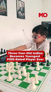 Un Indien âgé de trois ans, sept mois, et 20 jours est devenu le plus jeune joueur d'échecs classé par la Fédération internationale des échecs