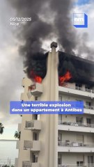 Antibes : les premières images de la terrible explosion d'un appartement