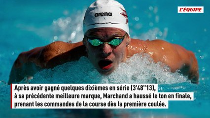 Plus de trois secondes d'écart : Léon Marchand pulvérise son record du 400m et remporte sa première épreuve à l'US Open - Natation - US Open