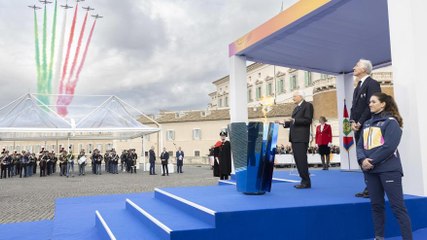 Milano-Cortina 2026, Mattarella accende il braciere celebrativo