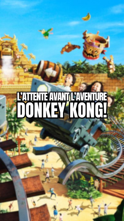 L’attente avant l’aventure Donkey Kong à Universal Studios d’Osaka! 🇯🇵