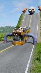 Realistic BeamNG Drive car crash physics. Watch in