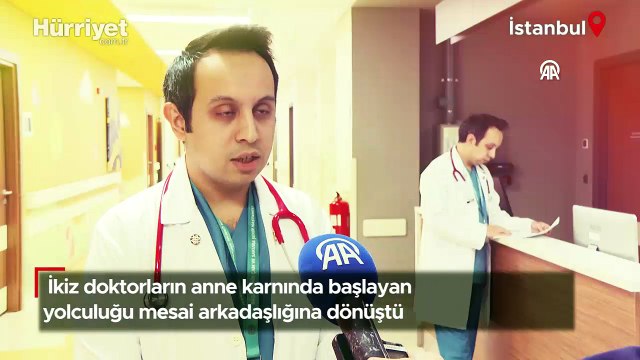 İkiz doktorların anne karnında başlayan yolculuğu mesai arkadaşlığına dönüştü
