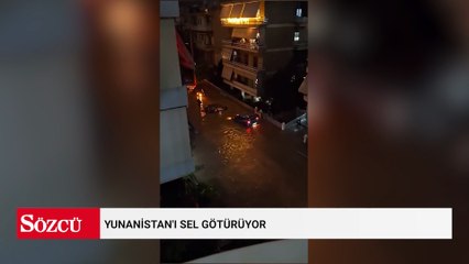 Yunanistan'ı sel götürüyor