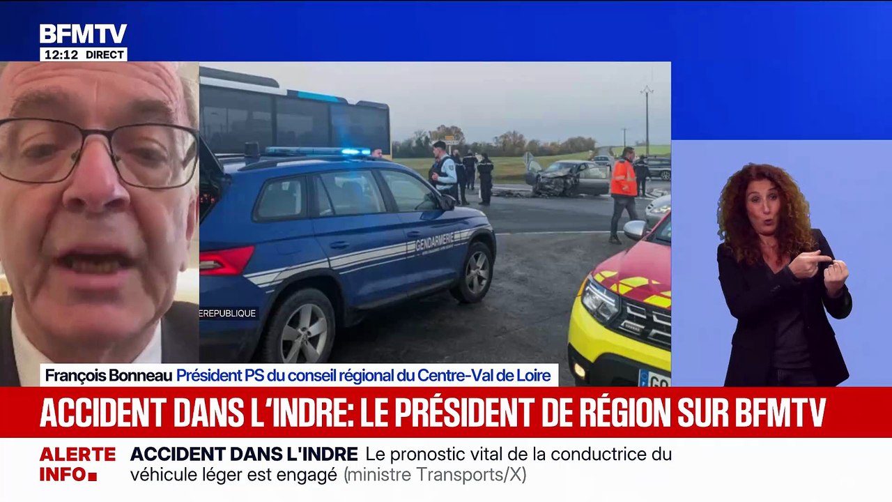 Accident dans l'Indre: La conductrice de la voiture, qui était grièvement blessée, est morte - Les enfants dans le car scolaire sont indemnes
