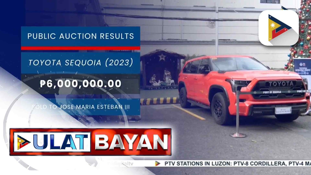Dalawa sa apat na luxury cars ng mga Discaya, naibenta na sa 2nd auction ng BOC | ulat ni Patricia Lopez - IBC