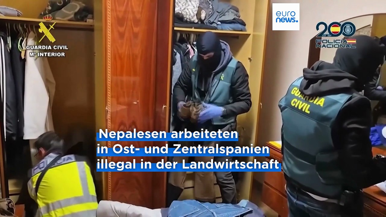 'Unmenschliche Bedingungen': Polizei in Spanien befreit mehr als 300 versklavte Arbeiter