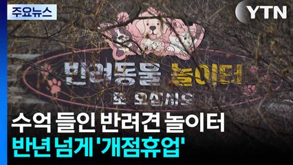 수억 원 들여 조성한 반려견 놀이터...반년 넘게 '개점휴업' / YTN