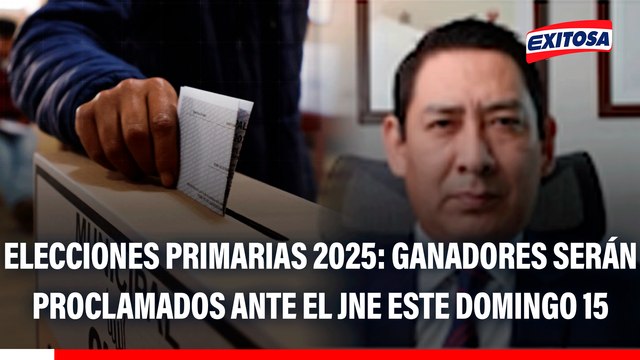 Elecciones Primarias 2025: Ganadores serán proclamados ante el JNE este domingo 15 de diciembre