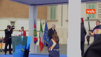 Milano Cortina 2026, il Presidente Mattarella e Giovanni Malagò accendono il braciere olimpico