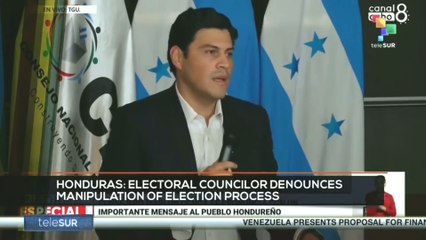 FTS 8:30 05-12: Honduras: electoral councilor denounces manipulation of election process