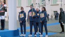 In piazza del Quirinale la cerimonia per la fiamma olimpica