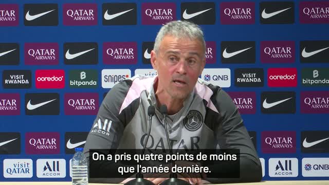 PSG - Luis Enrique : "Lens leader, c'est mérité"