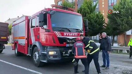 Ordu’da tır ile kamyon çarpıştı: Araçta sıkışan kamyon sürücüsü kurtarıldı